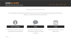 Desktop Screenshot of abqslams.org