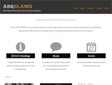 Tablet Screenshot of abqslams.org
